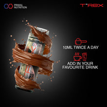 Load image into Gallery viewer, Trex Strength & Performance Booster Shots Pack | 12 Servings | Liquid | Made With Shilajit & 7+ Ayurvedic Herbs | 120ml